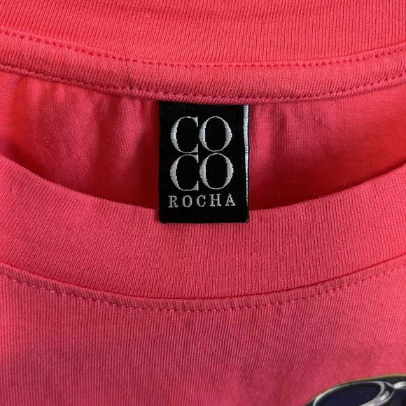 COCO ROCHA Teddy Bear Graphic Crop T-Shirt, One Size - Picture 4 of 9